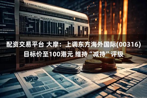 配资交易平台 大摩：上调东方海外国际(00316)目标价至100港元 维持“减持”评级